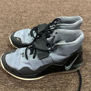 EUC Sz 9 Nike Air Force Max Cool Gray High-Top Sneakers Black men's shoes